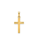 Finest Gold 11.5 x 24 mm 14K Yellow Gold Polished Latin Cross Pendant - $124.64