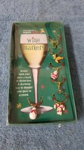 Boston Warehouse Christmas Wine Glass Markers Set (6) Holiday Charms Beads - £4.55 GBP