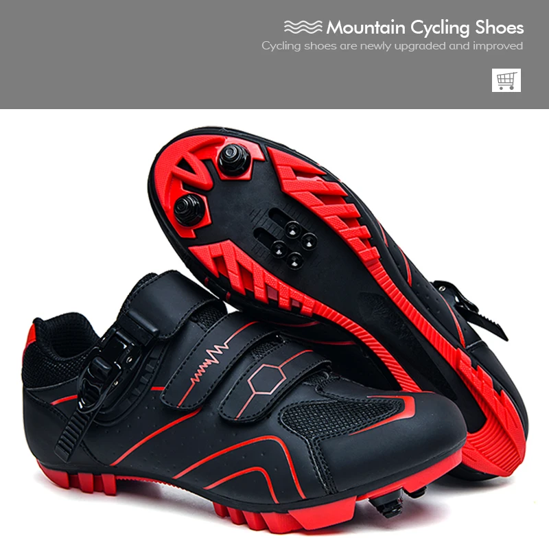Cycling  MTB Shoes Men Flat Bicycle Speed Sneaker Road Bike Boots Cleats Shoes S - £172.49 GBP
