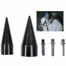 Wood Splitter Drill Bit Set 32Mm + 42Mm + Square Shank Adapter, Round Shank - $38.99