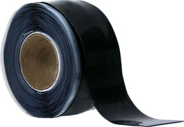 Silicone RuBBer Tape 10 ft Roll x 1 inch wide BLACK Rubberized self fusi... - £17.23 GBP