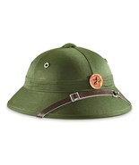 Classic Army Vietcong Style Tropical Pith Helmet with Badge Replica Oliv... - $727.18 MXN