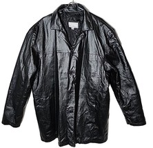 Wilsons M. Julian coat Men XXL Black Genuine Leather Polyester Fill Jacket - £49.83 GBP