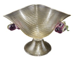 Cenedese Murano Centerpiece with applied fruit handles - £350.32 GBP