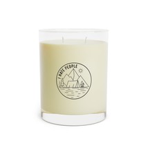 Scented Candle - 11oz Glass Jar, Personalized Full Wrap Print, Premium Grade Soy - £44.75 GBP
