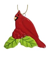 Large Ceramic Red Cardinal Loved One Memorial Christmas Ornament Hanging... - £4.00 GBP