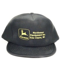 Vintage John Deere Eau Claire Wisconsin Black Hat Northwest Equipment NEW - $24.26