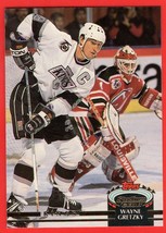 An item in the Sports Mem, Cards & Fan Shop category: 1992 Stadium Club #18 Wayne Gretzky HOF hockey card