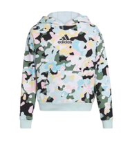 adidas Big Girls Fleece Hoodie M Plus (10/12 Plus)|White Multi - £26.16 GBP