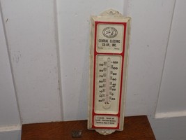 Vintage Central Electric Co-Op Inc. Metal Advertising Thermometer - $1,014.94 MXN