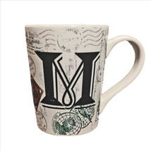 Par Avion Post Card Postage M Script Coffee Mug Cup 12oz - £7.79 GBP