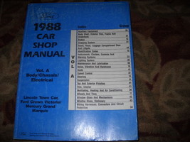1988 Mercury Grand Marquis Service Repair Shop Manual BODY CHASSIS ELECT... - £21.92 GBP