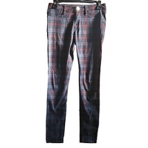 Blank NYC Black and Red Plaid Skinny Jeans Size 25 - £19.38 GBP
