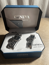 Geneva Wrist Watch Classic Collection Gift Set His And Hers Quartz New - £20.46 GBP