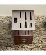 J.A. Henckel Wood &amp; Stainless Steel Self-sharpening 13 slot Knife Block ... - $37.13