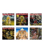 Iron Maiden Album Covers 1-6 - 3&quot; Vinyl Sticker Set - Window, Laptop, Wa... - £12.42 GBP