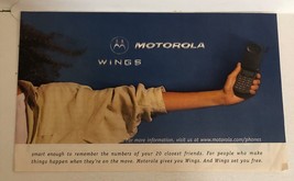 1998 Motorola Wings CellPhone Vintage Print Ad pa11 - $7.91