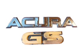 1986-1989 Acura Honda Integra Oem Chrome Gs Emblem Badge Nameplate Set - £16.22 GBP