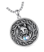 925 Sterling Silver Amulet Necklace St Michael/Saint Necklace Pendant - €130,14 EUR