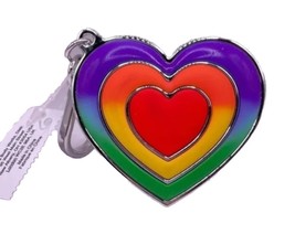 New Rainbow Heart Pocket Bac Gel Holder Bath & Body Works Free Shipping - $12.86