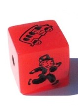 Monopoly Speed Die - Red and Black - Game Replacement Part - £7.07 GBP