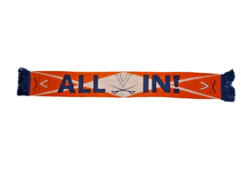 UVA University of Virginia Cavaliers Soccer Scarf NCAA Orange/White All ... - £10.99 GBP