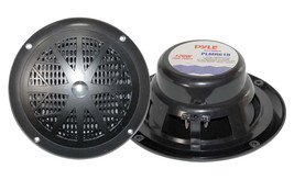 120 Watts 6.5&#39; Dual Cone Black Marine Speakers - £21.59 GBP
