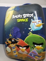 Angry Birds Space Hard Shell Carry On Luggage 2 Wheel  Rolling Official Scuffs - £19.77 GBP