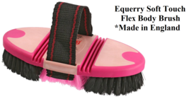 EQUERRY HORSE Soft Touch Flex Body Brush Pro Equine Grooming *Adjustable Strap - £18.08 GBP