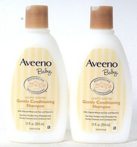 2 Count Aveeno Baby 12 Oz Lightly Scented Tear Free Gentle Conditioning ... - £26.28 GBP