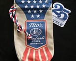 Tito&#39;s Vodka 25th Anniversary Embroidered Canvas Drawstring Bag New With... - €12,70 EUR