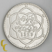 1911 MOROCCO 5 DIRHAMS (1/2 RIAL) - $142.50 CAD