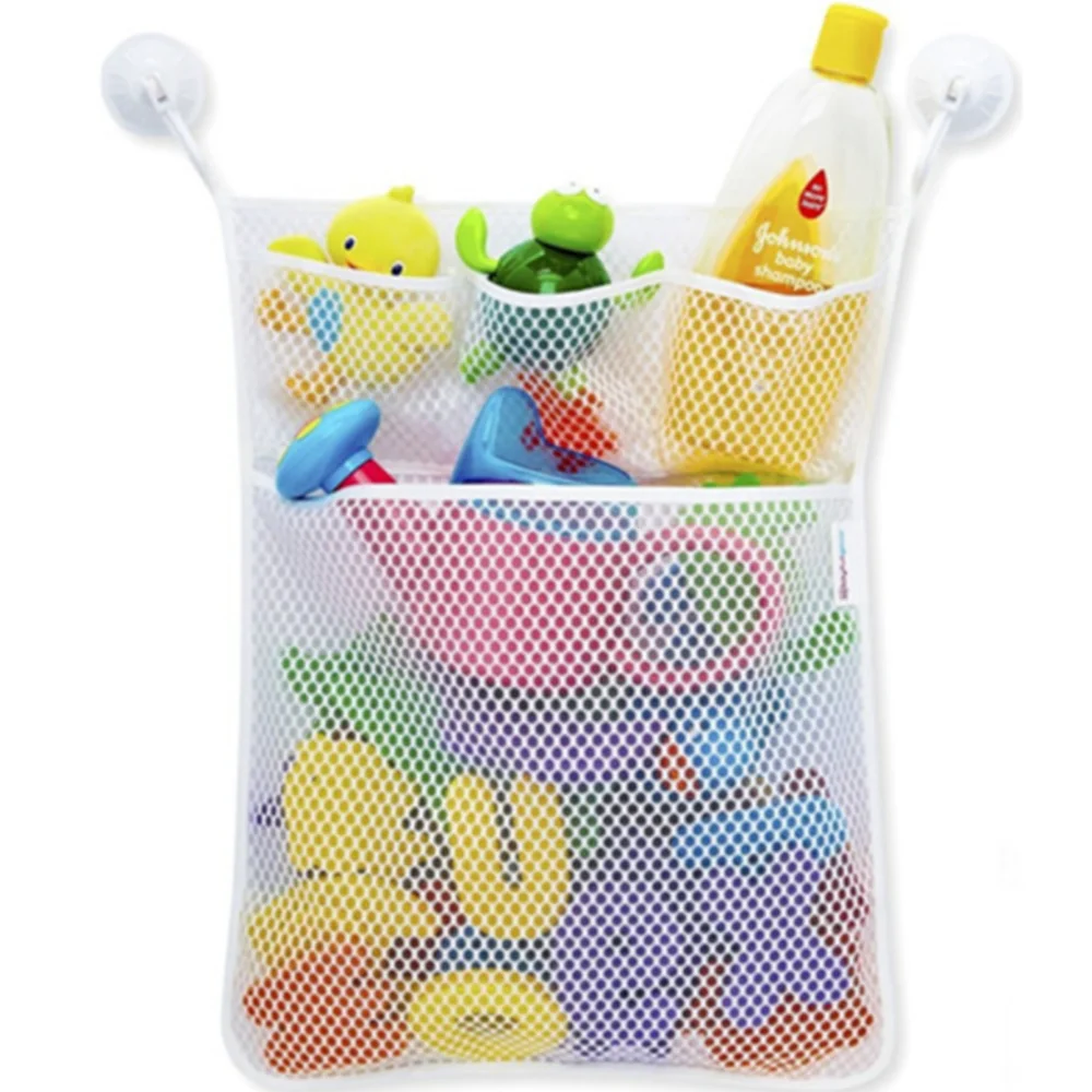 Baby Bath Toy Storage Bag Bathroom Mesh Bag for Baby Toys Kid Water Toys - £9.92 GBP