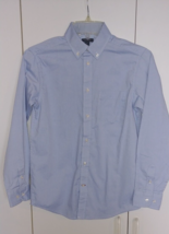 TOMMY HILFIGER BOY&#39;S LS PALE BLUE COTTON/POLY DRESS SHIRT-14-WORN ONCE - $7.69