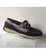 SPERRY Top-Sider STS91224 Intrepid 2 Eye Navy Gingham Boat Shoes (Size 6) - £19.62 GBP