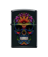 Zippo Lighter - Sugar Skull Black Matte - 855946 - $600.95 MXN