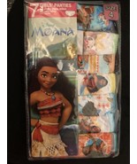 Set of 7 Disney Moana Girls 100% Cotton Underwear Panties Size 4 - $7.91