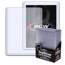 BCW 3X4 Thick Card Topload Holder 138 PT Toploader Sports Gaming (10) Per Pack - £6.71 GBP