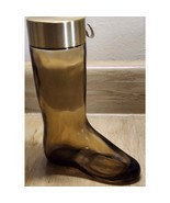 Vintage Avon Leather Cologne Country Western Cowboy Boot Amber Glass EMPTY - €7,65 EUR