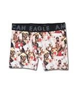 American Eagle 6&quot; Inseam Flex Boxer Briefs, 02361664 White Santas Puppie... - $17.06 CAD
