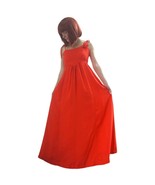 Vintage 70s Orange Maxi Dress Joseph Magnin Empire Formal XS - €62,63 EUR