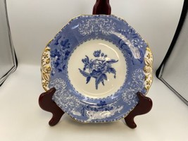 Vintage Copeland Spode CAMILLA Blue Luncheon Plate Gold Trim - £47.20 GBP