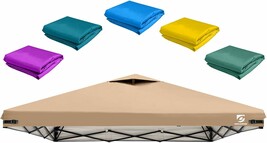 10X10 Pop Up Canopy Replacement Top Cover With Air Vent For Straight, Kh... - $49.97