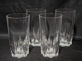 Vintage ROYAL CRYSTAL ROCK 6&quot; Iced Tea Beverage Glass GALA Pattern - Set... - $537.01 MXN