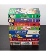 8pc Vintage 90s Classic Childrens Cartoons VHS Lot - Charlie Brown, Shar... - £21.93 GBP