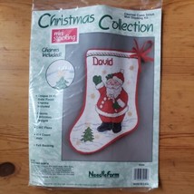 Christmas Stocking Kit Counted Cross Stitch Santa Claus 24k Mini Charmables - £13.05 GBP