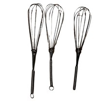 Set 3 Whisks Metal Kitchenware Cooking Utensils - £5.58 GBP