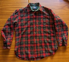 Vintage Pendleton Wool Flannel Shirt Men Size L Plaid Authentic Christie... - $29.02