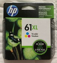 HP 61XL TriColor Ink Cartridge CH564WN Genuine OEM Sealed Foil Pack Free Ship - £19.96 GBP