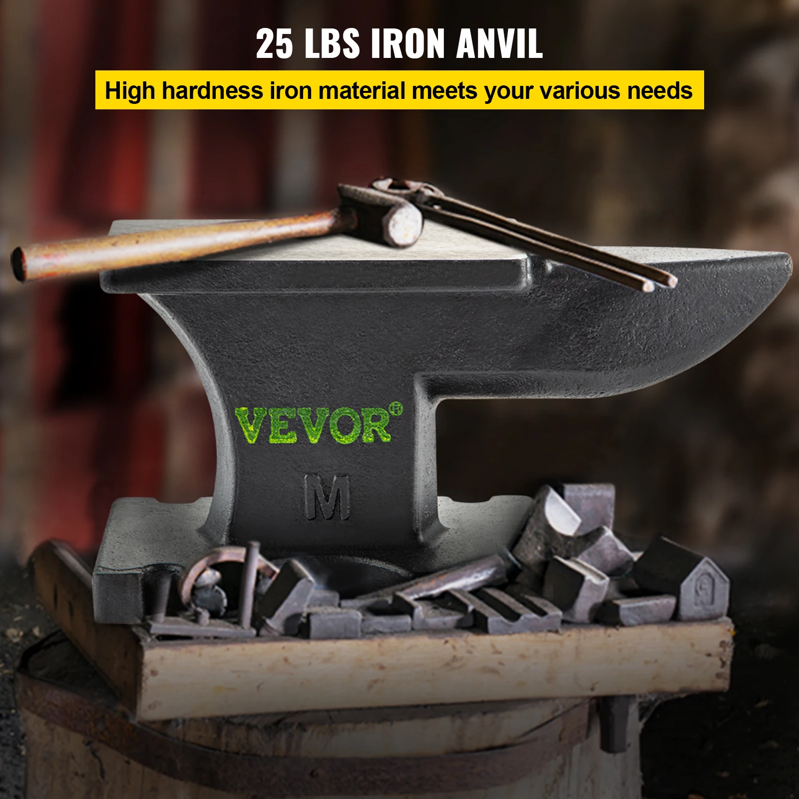 VEVOR 11/25/45Kg Anvil Blamith Forged  Work Jewelry smith  Riveting Flattening F - £117.30 GBP